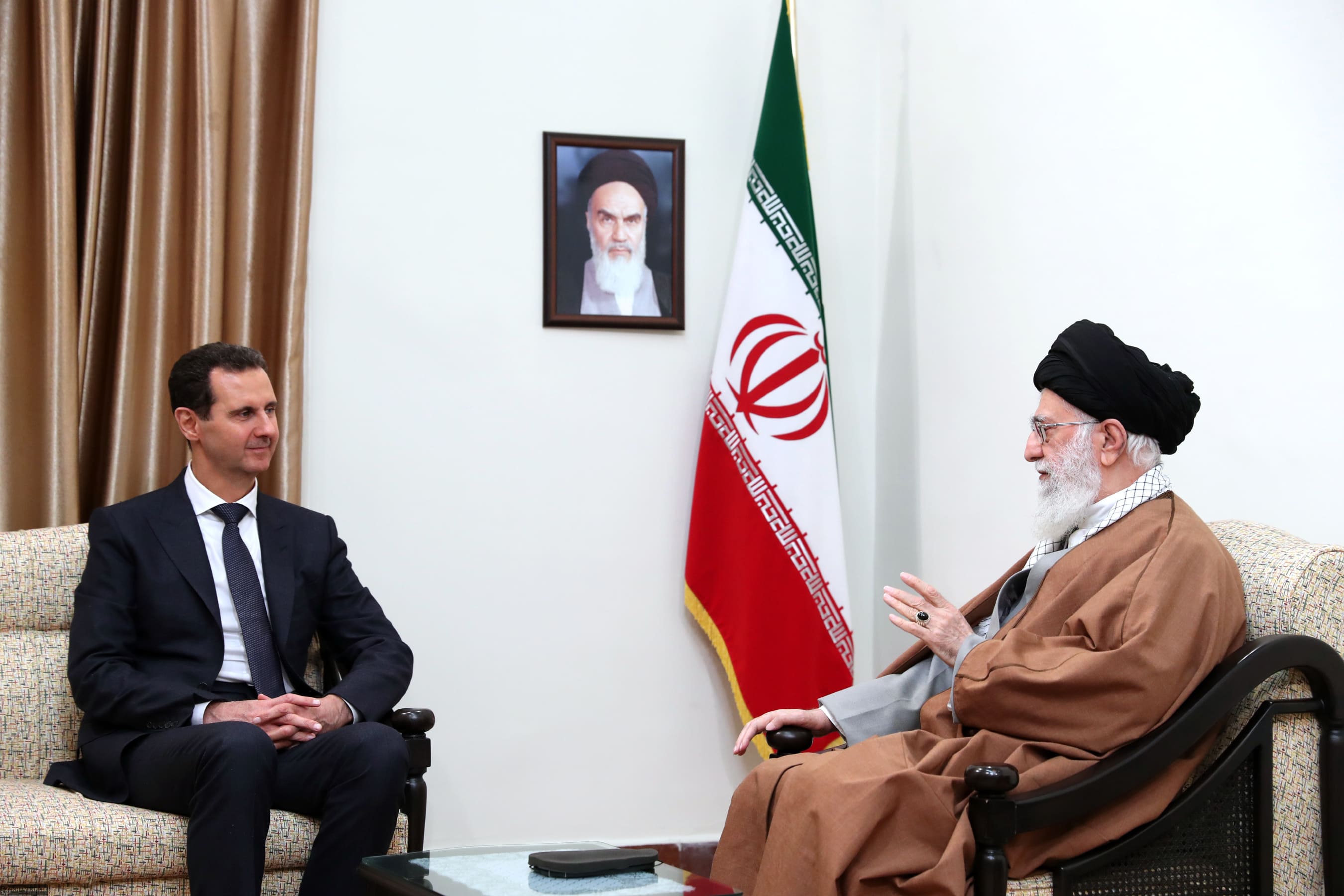 Ayatollah Ali Khamenei meets with Bashar al-Assad in Tehran